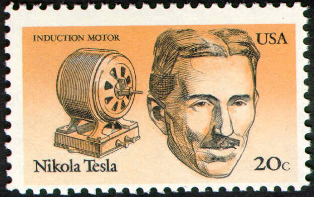 Nikola Tesla - Estampilla conmemorativa